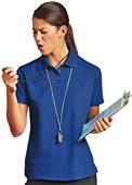 Paragon Women's Solid Mesh Polo Shirts