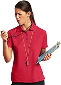 Paragon Women's Solid Mesh Polo Shirts