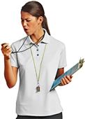 Paragon Women's Solid Mesh Polo Shirts