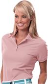 Izod Ladies Silkwash Stretch Pique Pink Polo Shirt