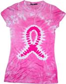 Colortone Breast Cancer Tie Dye Sublimation TShirt Colortone Breast Cancer Tie Dye Sublimation TShirt