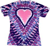 Colortone Heart Tie Dye Sublimation Tee Shirts