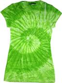 Colortone Green Swirl Tie Dye Sublimation T-Shirts
