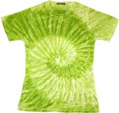 Colortone Green Swirl Tie Dye Sublimation T-Shirts