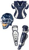 Pro Nine College Baseball Adult Catchers Gear Set