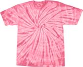 Colortone Spider Pink Tie Dye Short Sleeve T-Shirt