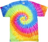 Colortone Swirl Tie Dye Short Sleeve Tee Shirts
