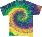 Colortone Swirl Tie Dye Short Sleeve Tee Shirts