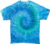Colortone Blue Jerry Tie Dye Short Sleeve T-Shirts