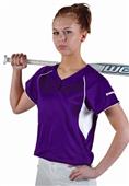 Worth 2-Button Mesh Pullover Fastpitch Jersey