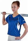 Worth 2-Button Mesh Pullover Fastpitch Jersey