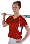 Worth 2-Button Mesh Pullover Fastpitch Jersey
