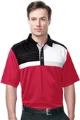 TRI MOUNTAIN Gold Marquis Color Block Polo TRI MOUNTAIN Gold Marquis Color Block Polo