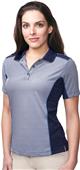 Tri-Mountain Lady Accolade Stripe Polo w/ Panels Tri-Mountain Lady Accolade Stripe Polo w/ Panels