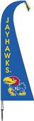 COLLEGIATE Kansas Jayhawks Feather Flag COLLEGIATE Kansas Jayhawks Feather Flag