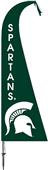 COLLEGIATE Michigan State Spartans Feather Flag
