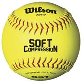 Wilson Soft Compression Fastpitch Softballs (1 DZ) Wilson Soft Compression Fastpitch Softballs (1 DZ)