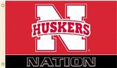 COLLEGIATE Nebraska Huskers Nation 3' x 5' Flag