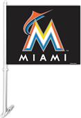 MLB Miami Marlins 2-Sided 11" x 14" Car Flag