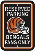 BSI NFL Cincinnati Bengals Reserved Parking Sign BSI NFL Cincinnati Bengals Reserved Parking Sign