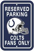 BSI NFL Indianapolis Colts Reserved Parking Sign BSI NFL Indianapolis Colts Reserved Parking Sign