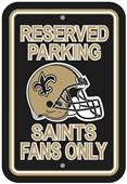 BSI NFL New Orleans Saints Reserved Parking Sign BSI NFL New Orleans Saints Reserved Parking Sign