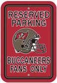 BSI NFL Tampa Bay Buccaneers Reserved Parking Sign