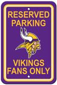 BSI NFL Minnesota Vikings Reserved Parking Sign BSI NFL Minnesota Vikings Reserved Parking Sign