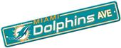 BSI NFL Miami Dolphins Plastic Street Sign BSI NFL Miami Dolphins Plastic Street Sign