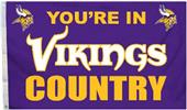 BSI NFL Minnesota Vikings Country 3' x 5' Flag BSI NFL Minnesota Vikings Country 3' x 5' Flag
