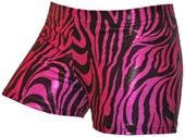 Gem Gear Compression Pink Metallic Zebra Shorts Gem Gear Compression Pink Metallic Zebra Shorts