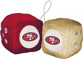 BSI NFL San Francisco 49ers Fuzzy Dice BSI NFL San Francisco 49ers Fuzzy Dice