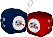 BSI NFL New England Patriots Fuzzy Dice BSI NFL New England Patriots Fuzzy Dice