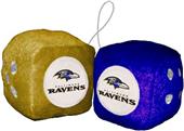 BSI NFL Baltimore Ravens Fuzzy Dice BSI NFL Baltimore Ravens Fuzzy Dice