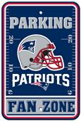 BSI NFL New England Patriots Fan Zone Parking Sign BSI NFL New England Patriots Fan Zone Parking Sign