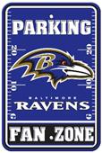 BSI NFL Baltimore Ravens Fan Zone Parking Sign