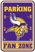 BSI NFL Minnesota Vikings Fan Zone Parking Sign BSI NFL Minnesota Vikings Fan Zone Parking Sign