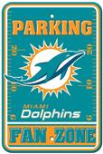 BSI NFL Miami Dolphins Fan Zone Parking Sign BSI NFL Miami Dolphins Fan Zone Parking Sign