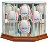 Perfect Cases "4 Baseball" Octagon Display Cases Perfect Cases "4 Baseball" Octagon Display Cases