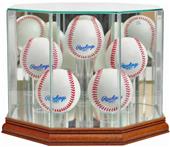 Perfect Cases "5 Baseball" Octagon Display Cases Perfect Cases "5 Baseball" Octagon Display Cases