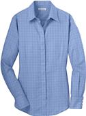 Red House Ladies Windowpane Plaid Non-Iron Shirt