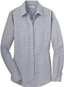 Red House Ladies Windowpane Plaid Non-Iron Shirt
