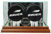 Perfect Cases Double Hockey Puck Display Cases