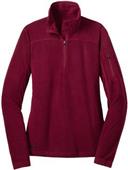 Eddie Bauer Ladies 1/4-Zip Grid Fleece Pullover
