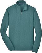 Port Authority Mens Slub Fleece 1/4-Zip Pullover
