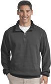 Port Authority Mens Flatback Rib 1/4-Zip Pullover