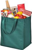 Port & Company Wide Polypropylene Grocery Tote