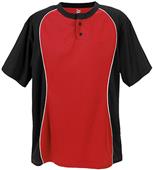 Martin Sports Two Button Placket Baseball Jersey Martin Sports Two Button Placket Baseball Jersey