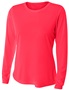 A4 Womens LS Cooling Performance Crew Shirt