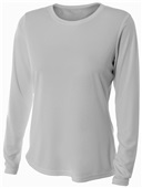 A4 Women's L/S Cooling Performance Crew Shirts A4 Women's L/S Cooling Performance Crew Shirts